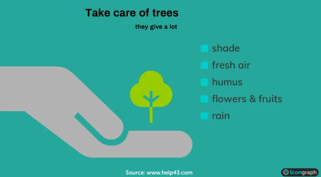Infographic save the trees