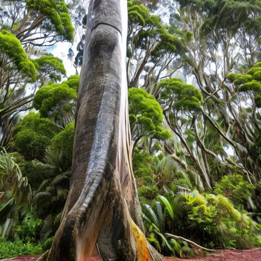 The Strength of the Kauri Tree. Australia. Story and botanicals. gum, timber, bark and leaves