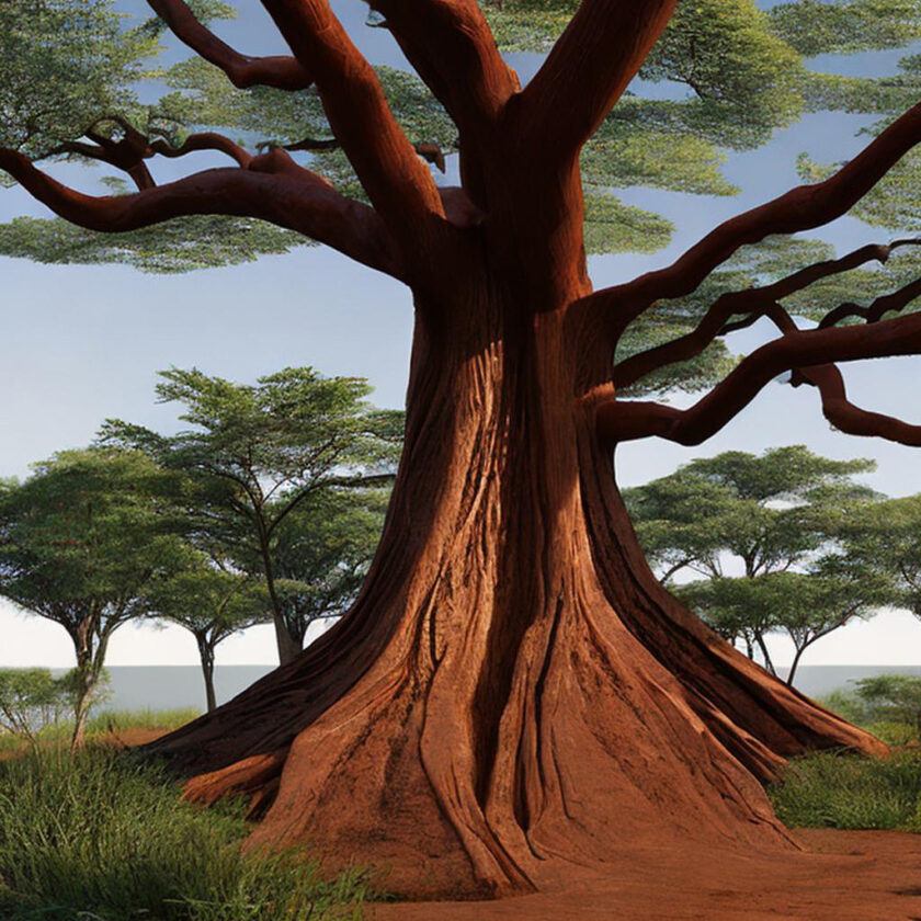 Most endangered tree species in Africa. African teak, mahogany, pygeum, blackwood, cork oak.