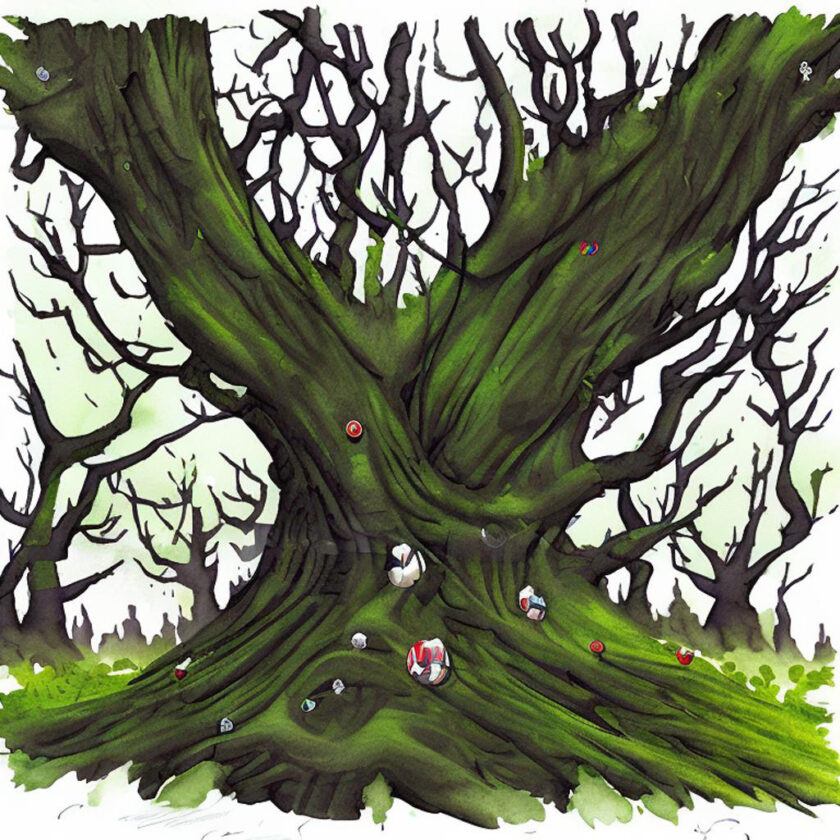 Songs celebrating trees and forests. Folklore from Scotland. Wales, North America, England and Ireland.