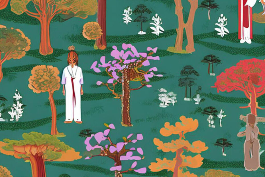 Sacred trees in Asia and their symbolic significance. Bodhi, Pine, Banyan, Sakura, Peepal