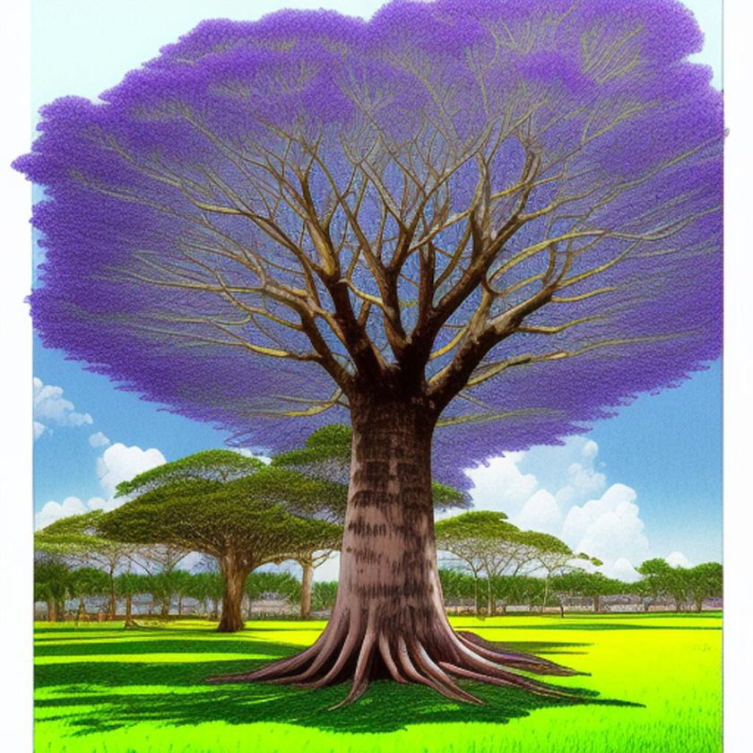 The most characteric trees in South America are the ceiba, the palma Christi, jacaranda, balsa and rubber tree
