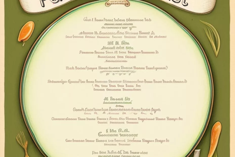 A delightful menu for "Fennel's Feast: A Digestive Symphony."